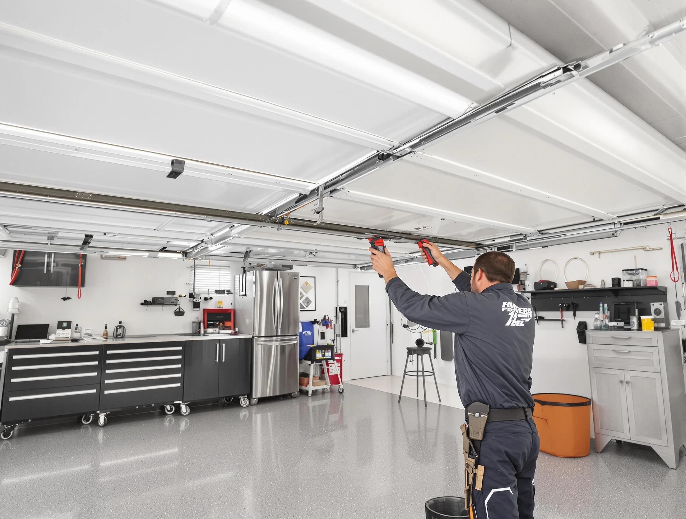 Overhead garage door repair service by Grayson Garage Door Repair in Grayson
