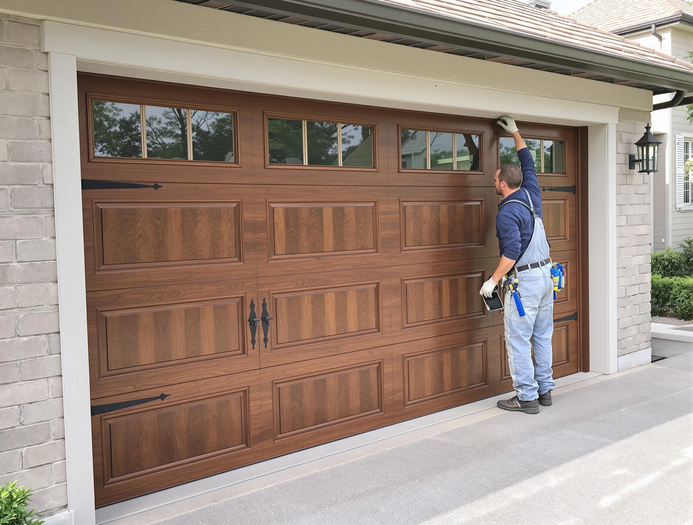 Custom garage door showcase by Grayson Garage Door Repair in Grayson